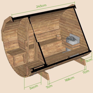 250 s terasou rozmery